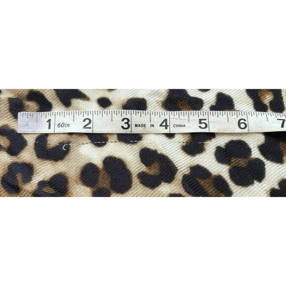 CHICO'S Leopard Fusion Ruana Open Front Wrap One Size New with Imperfections - Picture 6 of 6